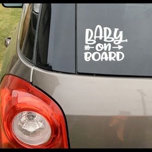 Personalized permanent vinyl vehicle decals